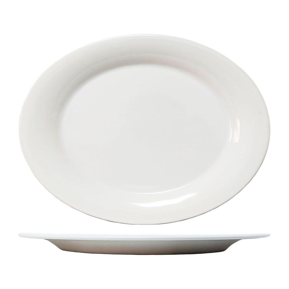 PLATO OVAL 14in PREMIUM BLANCO 909-BO