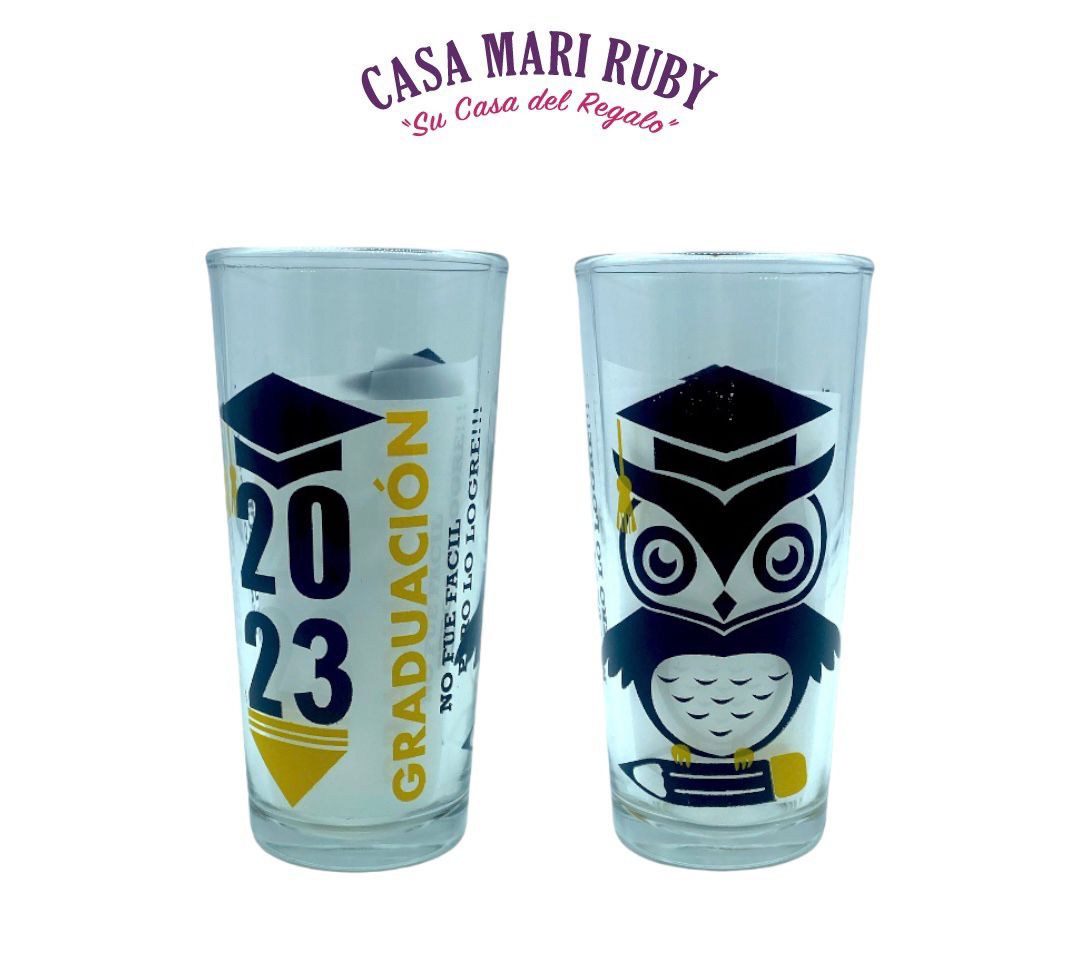 VASO CUBERO GRADUACION AMARILLO