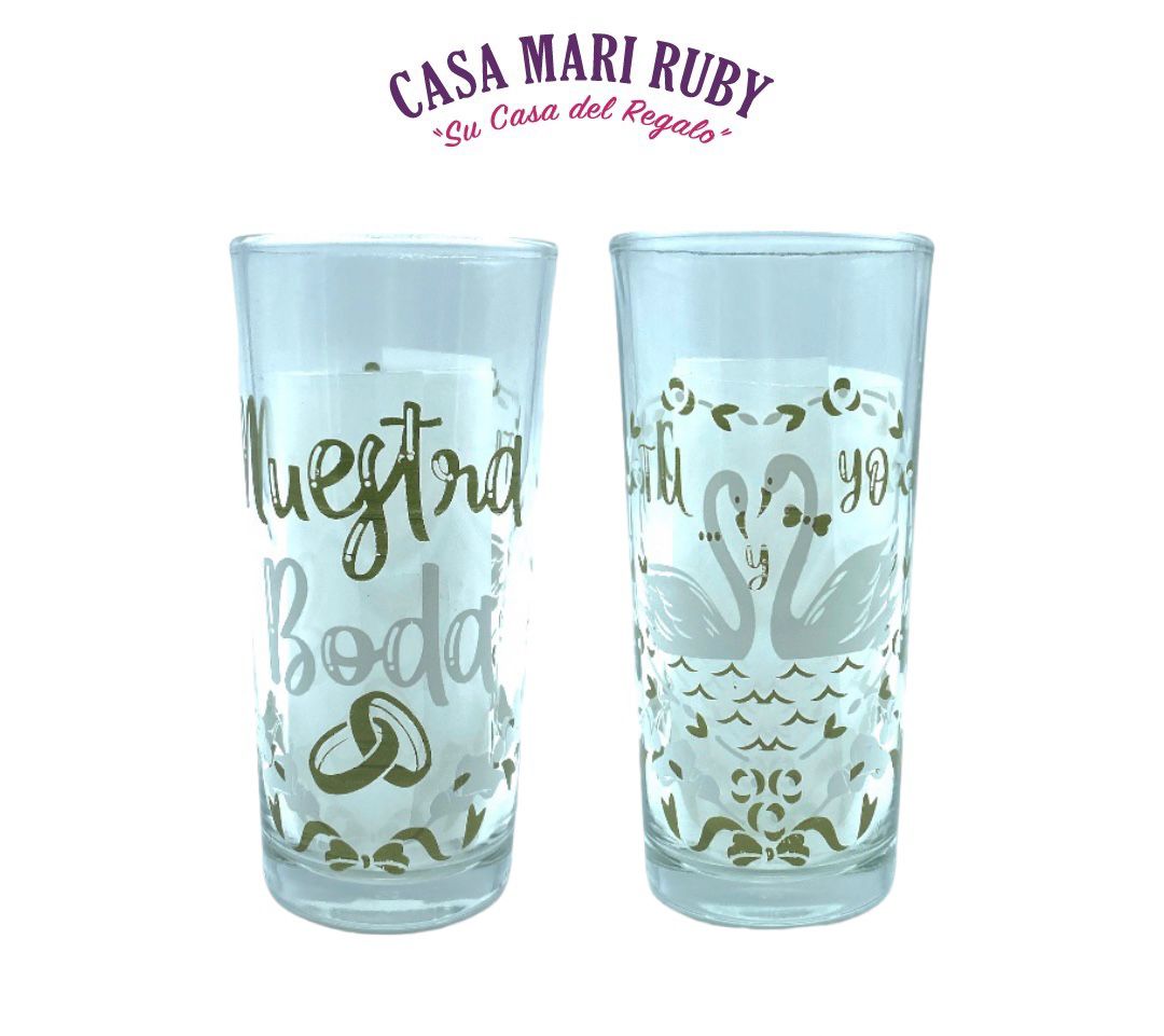 VASO CUBERO NUESTRA BODA G001