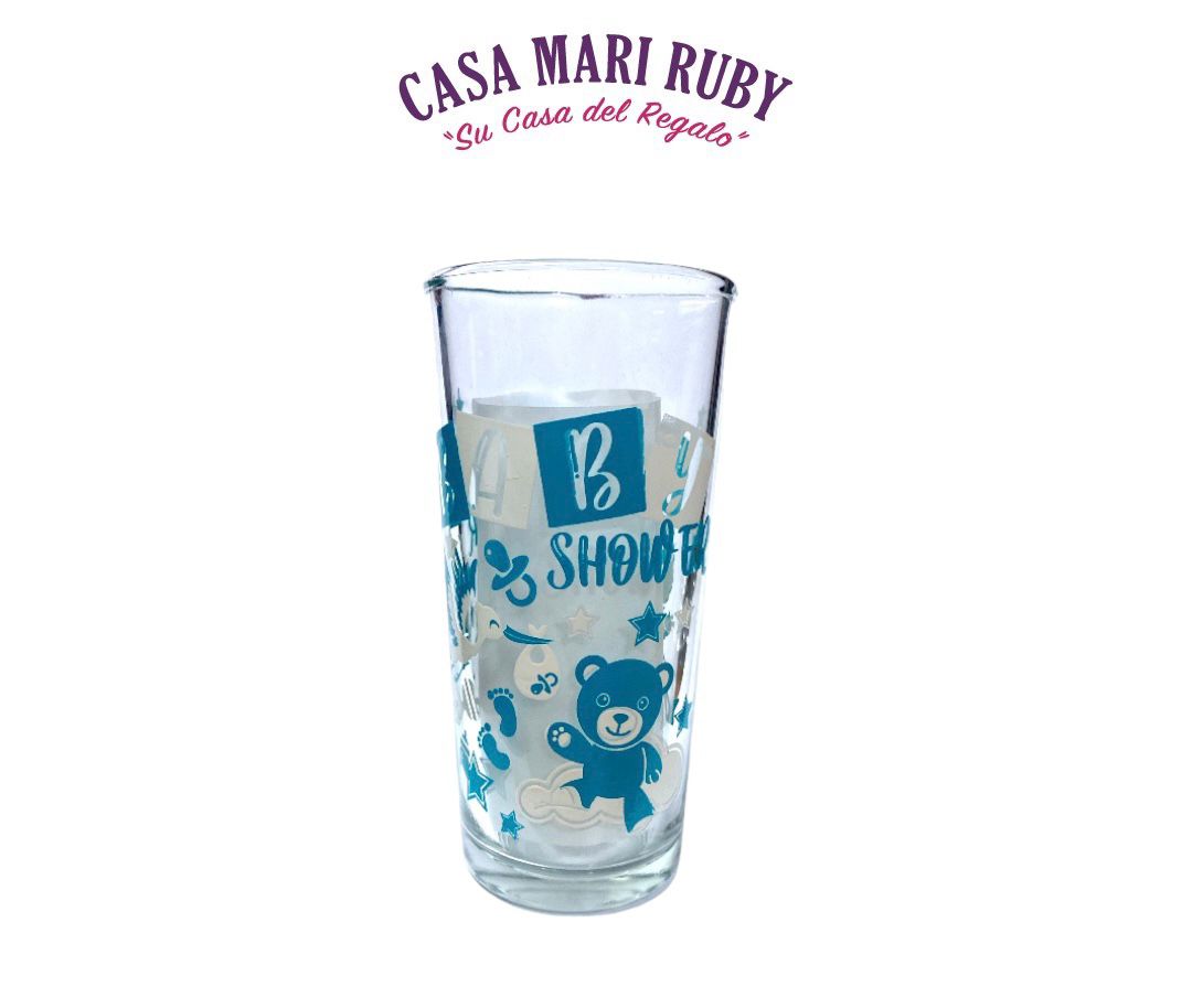 VASO CUBERO BABY SHOWER AZUL G010