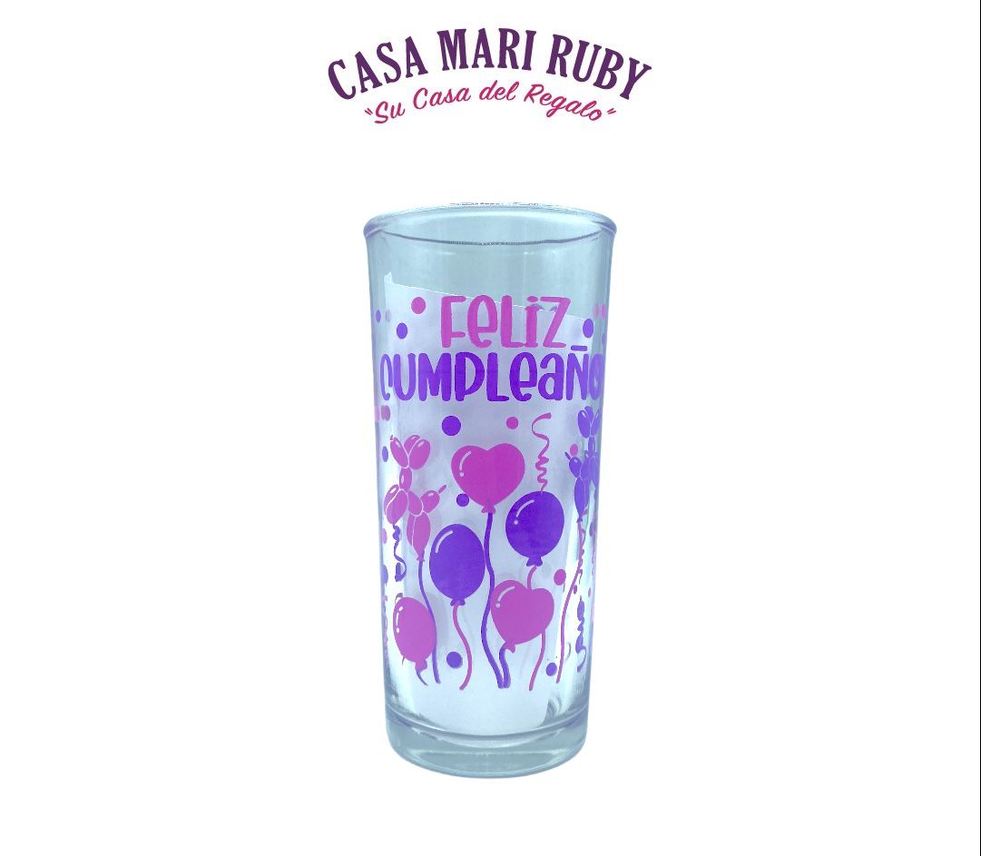 VASO CUBERO FIESTA ROSA/LILA G015