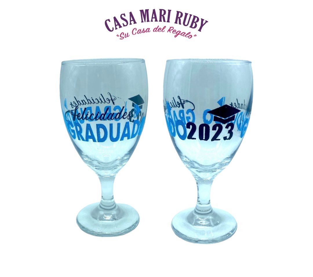 COPA VERRE GRADUACION AZUL