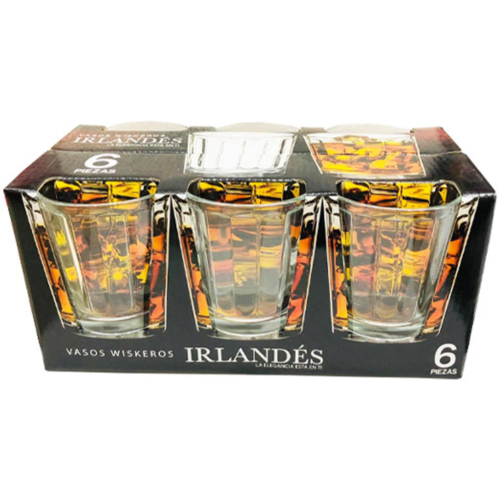 JGO 6 VASOS WISKEROS IRLANDES